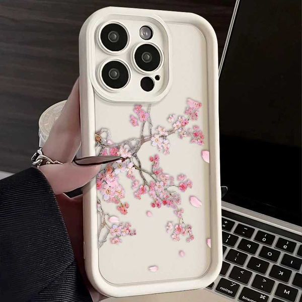 Japan Cherry Blossoms for iPhone 15 14 13 12 11 Pro Max XS Max X XR 7 8 Plus 6S Eye Ladder Phone Case M240902