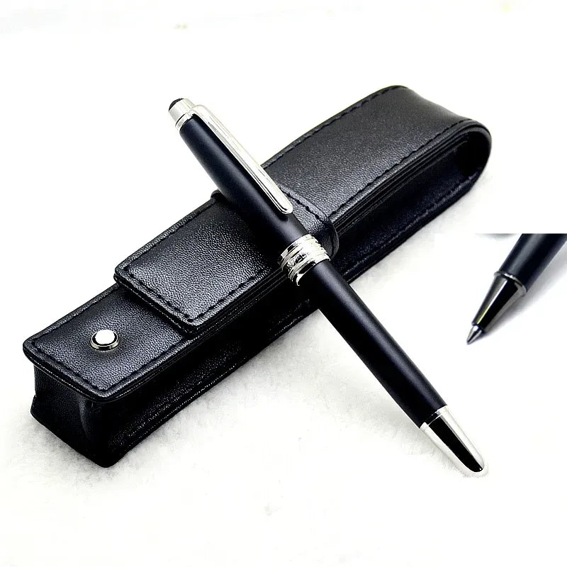 wholesale Promotion - Monte Msk-163 Matte Black Rollerball Ballpoint Pen Fountain Pens Writing Office School Supplies With Series