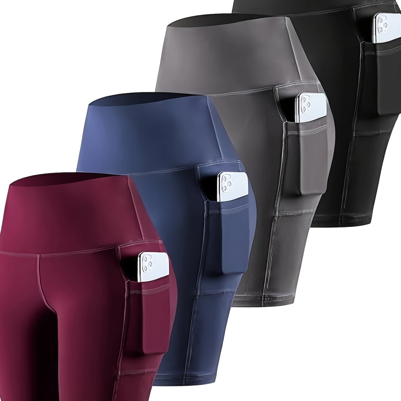 TEMU 1pcs Biker Shorts For Women High Waisted Tummy Control For Gym Workout Athletic Cheerleading Yoga