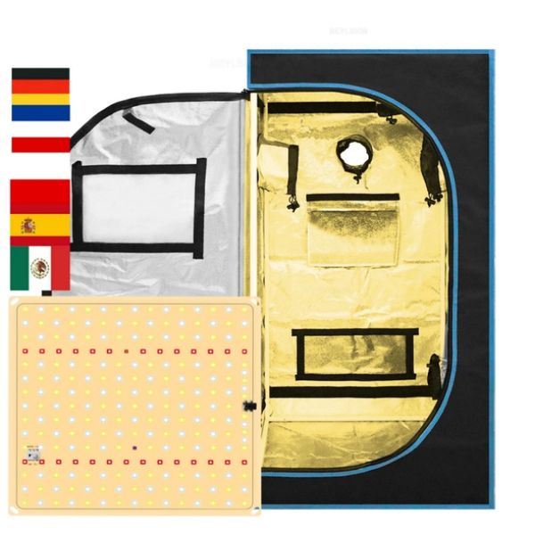 60X60X120CM 650w row Box 600D Mental Pole Growing Tent With Removable Floor Room For Indoor Plants