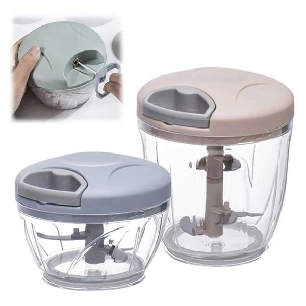 500900ML Garlic Chopper Manual Rotate Vegetable Cutter Chopper Slicer Fruit Garlic Crusher Kitchen Gadget Blenders Meat Grinder Bkl24083