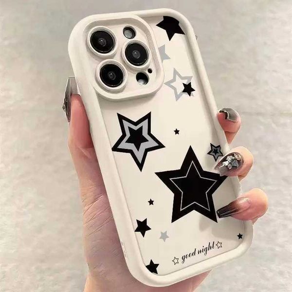 Cellphone Case Cute pink star silicone phone case suitable for iPhone 16 15 14 Pro Max 13 12 11 Pro Max X XS XR 7 8 15 14 Plus SE shockproof