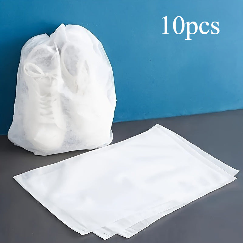 TEMU 10pcs Drawstring Dustproof Bags, Breathable Non-woven Fabric Large Capacity Storage Pouches For Handbags, Wallets, Shoes, Home & Kitchen