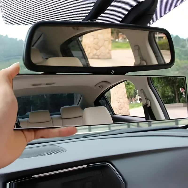 TEMU 1pc Car Universal Curved Rearview Mirror, Interior Clip-type Wide-angle Rearview Mirror, Large Field Of View To Improve Visibility, Effectively