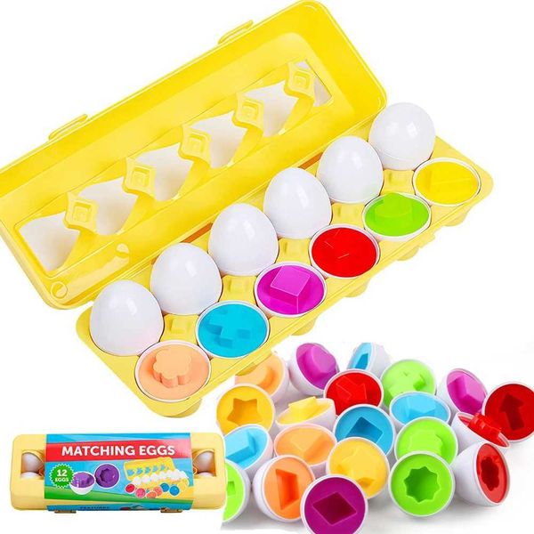 Sensory Learning Education Toys Intelligent Egg Toys Baby Development Games Shape Matching Eggs Montessori Childrens Toys 2 3 Years W240827