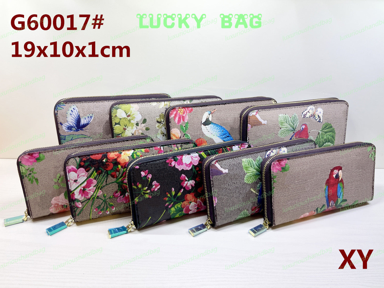 Fashion designers Black wallets luxury Cartoon short purse card Bag Landscape men women Multiple clutch bags flower letter holders