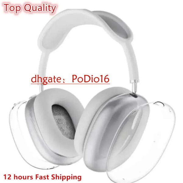 For Headband pro Earphones Accessories Transparent TPU Solid Silicone Waterproof Protective Color case AirPod Max Headphone Headset cover ad