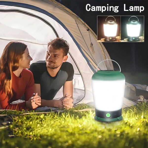 USB Rechargeable LED Camping Lights House Outdoor Portable Lanterns Multifunctional Tent Light Battery Lantern X250211