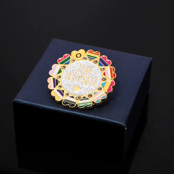 Love Yourself Rainbow Enamel Pins Heart Pride Brooch Metal Badge LGBT Cute Pin for Men Women Clothing Schoolbag Accessories Gift