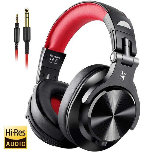 Headsets Oneodio Wired Over Ear Headphone With Mic Studio DJ Headphones Professional Monitor Recording Mixing Headset For Gaming J240123