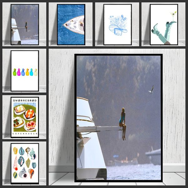 1 piece unframed painting print,modern style kitchen utensils art, vintage food art,creative waterproof canvas poster, bedroom, office