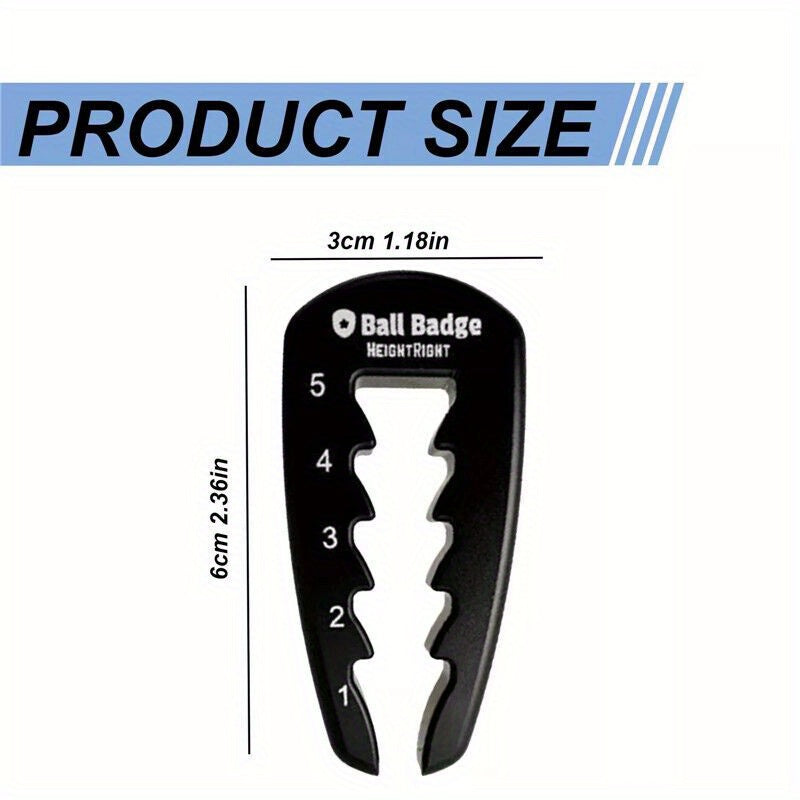 TEMU Heightright Adjustable Golf Tee Height Tool - Durable Plastic 5-level Precision Adjuster For Consistent Swing , Driver--lt Golf Balls, Black,