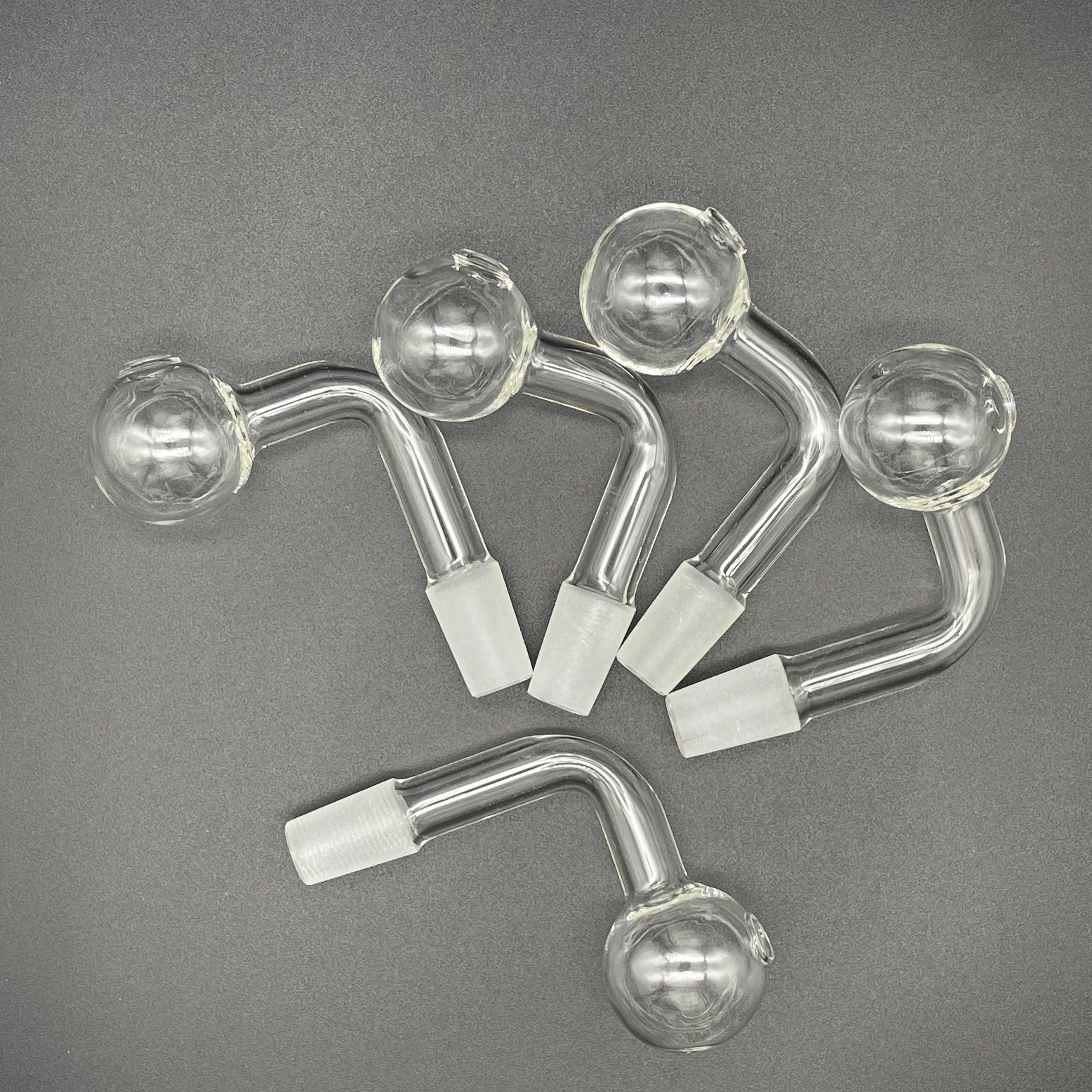 Oil Burner Glass Pipe with 10mm 14mm 18mm Male Female Thick Pyrex Glass Bubbler Tube for Smoking Water Pipes