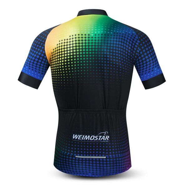 Weimostar Brand Quick Dry Cycling Jersey Men Short Sleeve Summer Bicycle Shirt Bicycle Wear Breathable Bike Cycling Clothing Top