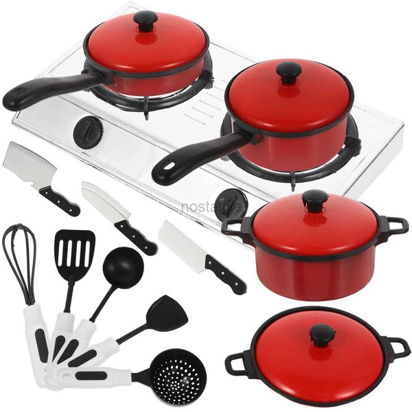 Kitchens Play Food Kids Classic Pretend Play Kitchen Toys Children Funny Simulation Utensils Cooking Pots Dishes House Game Baby Gifts 2445