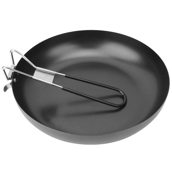 Camping Cookware, Non-Stick Pan, Cooking Frying Pan Anti-Scalding Rubber Handle for Picnic for Outdoor