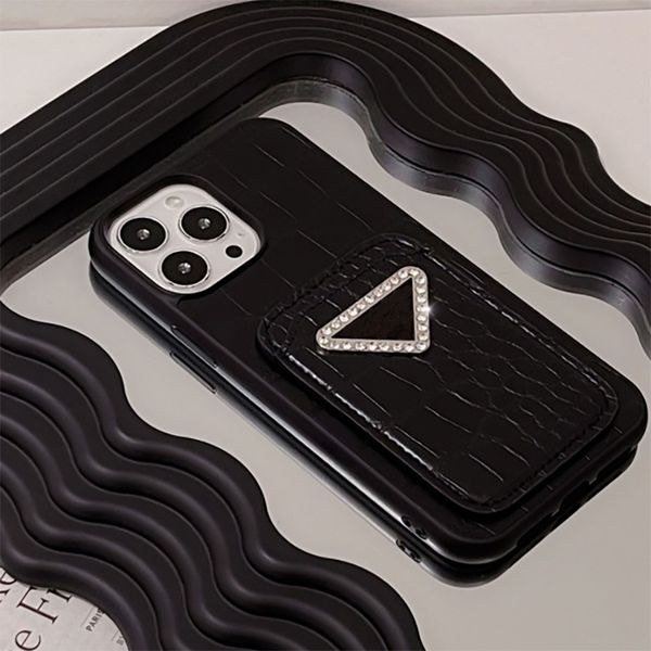 Phone Case Designer iPhone Case Luxury Wallet Card Holder for iPhone 16 16 pro 15 Pro Max 14 Plus 13 12 11 Card Pocket Leather Designer Phon