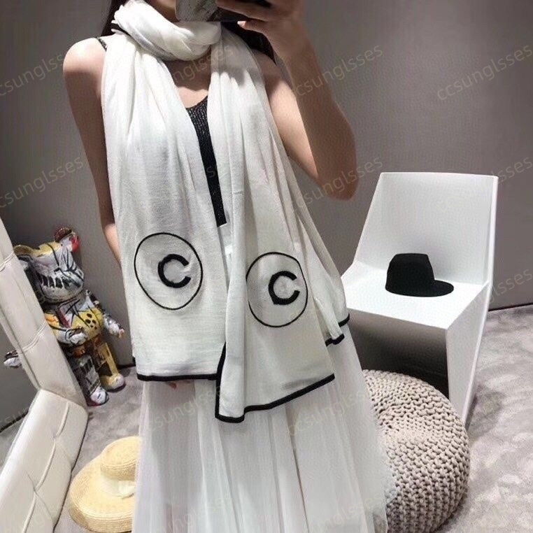 Designer scarf C Scarf Luxury CHAN Brand Design Shawl For Women Fashion Two Colors Long Fashion CH Scarves Wraps for Men Women s2