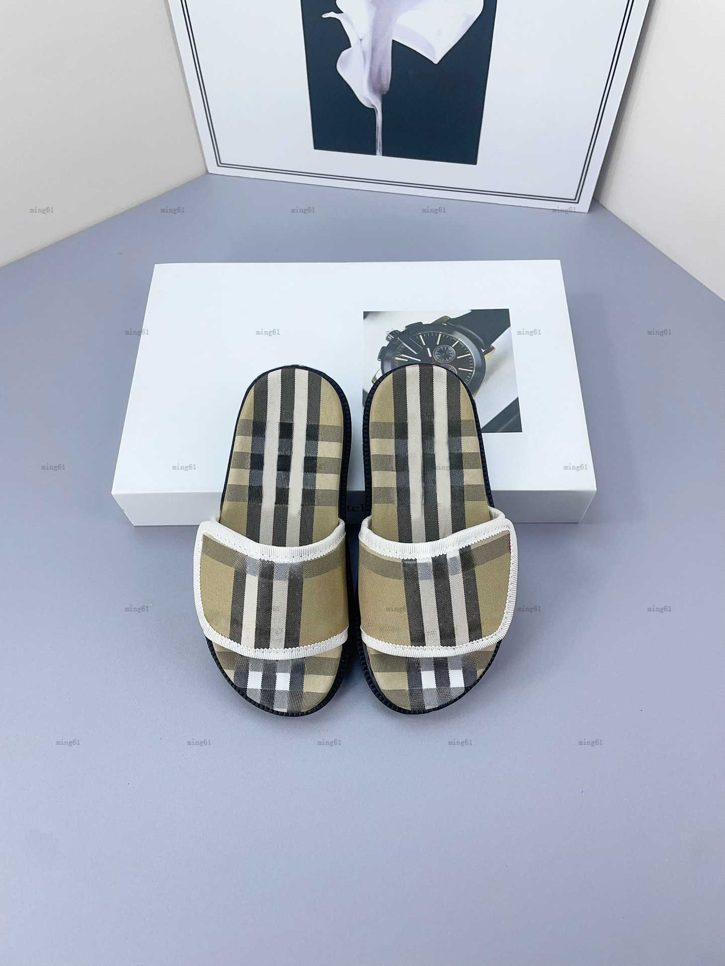 Brand kids slippers Canvas material baby shoes sizes 26-35 Including shoe box summer Multicolor stripe design boys girls Sandals