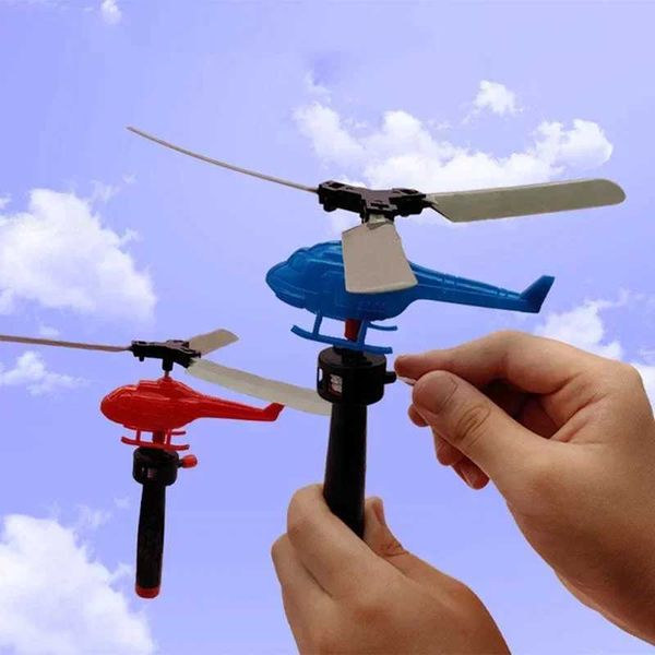 Aviation model helicopter hand-held cable helicopter outdoor toys for children playing with drones towing planes Childrens Day gifts W240830
