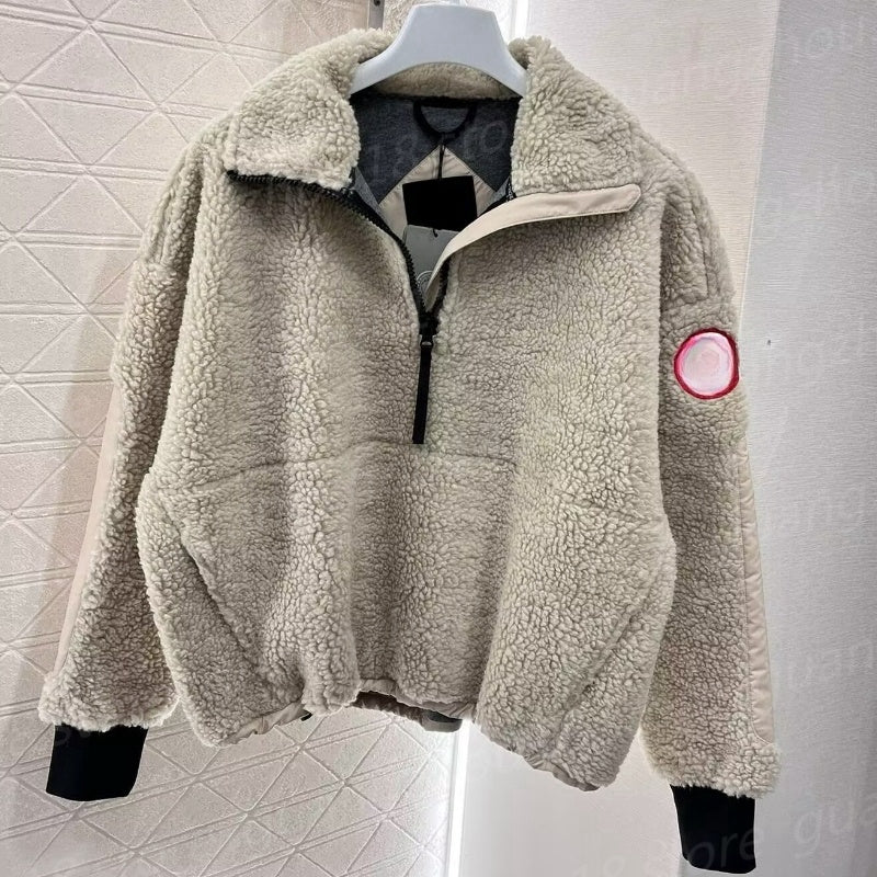 Fashion Designer Fleece Jackets for Women Men Winter Warm Zipper Coats Women&#039;s Outerwear 29513