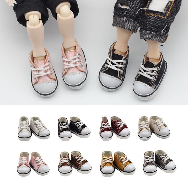Dolls Ob11 Doll Canvas Sports Shoes With Shoelaces Doll Accessories For DOD Mollys Obitsu 11 Holala Gsc Ymy Ddf 112bjd Dolls 230908