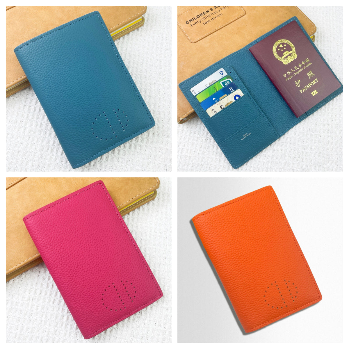 Fashion Travel Passport card Womens Man Luxury Designer Real leather Passport holders Card Holder Slim leather passport cover holder Minimalist styl