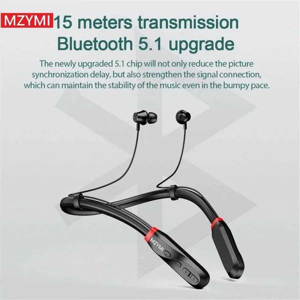 Mzymi NeckBand I35 telefones 200H Playtime 9D Sound in EAR Set Wireless Séreo Earbuds TWS Sports Est Z250114