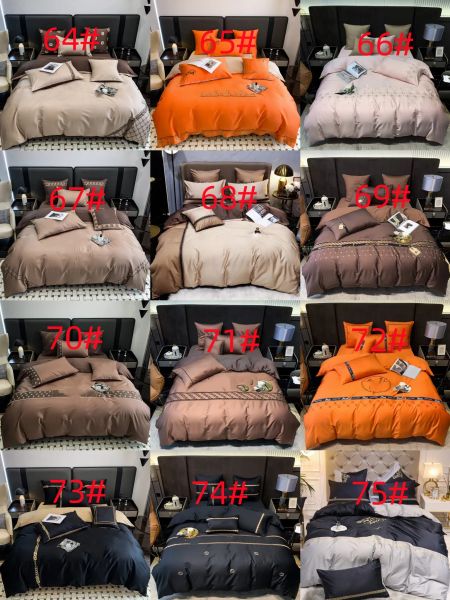 Bedding sets hundred-style Designer Bed Comforters Sets 4PCS Home Bedding Set Jacquard Bed Sheet Twin Single Queen King Size Bed Sets Bedclo