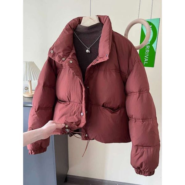 Women&#039;s 2023 New In Cotton-Padded Clothes Short Korean Fashion Stand Collar Thicken Bread Jacket Women Coat Tops Winter