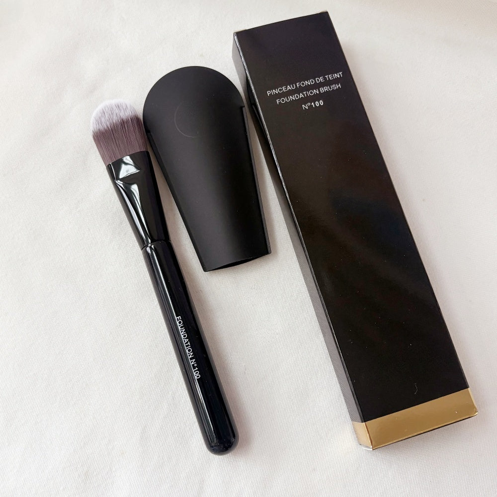 Foundation Brush No 100 Black Professional Classic Tapered Cream Liquid Foundation Makeup Brush