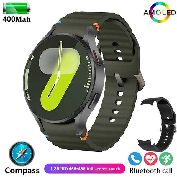 Smart Watch for Galaxy Watch 7 44mm Mens GPS Tracking NFC Control Smart Watch Health Tracker BT Call Smart Watch 2024 Y241114