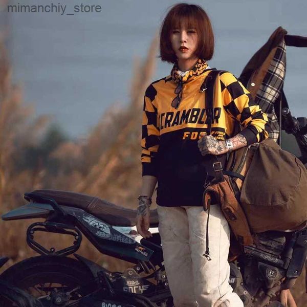 Cycling Jersey Sets Mens Fogy Womens Vintage Motorcycle Downhill MTB Enduro Moto Bmx Off road Long Seven MX Bicycle Clothing DH Bicyc Q24061