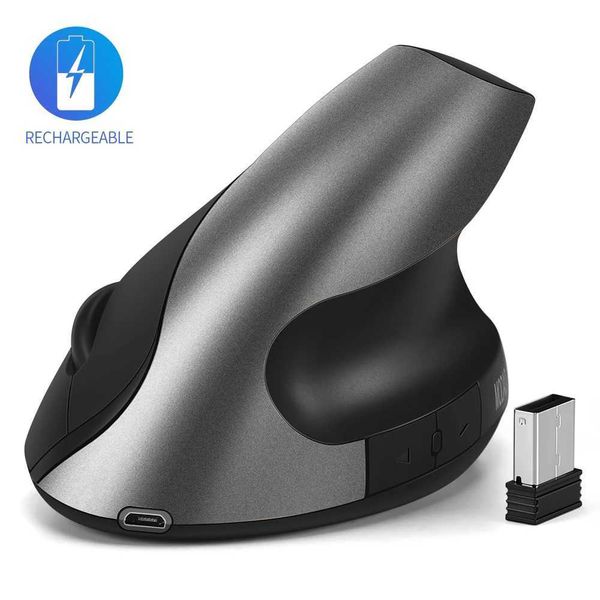 Mice Rechargeable wireless vertical mouse 2.4G high-precision ergonomic optical mouse with 3 adjustable DPI 800-1200-1600 CL241230