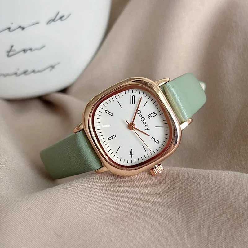 Women Watch Casual Wrist Watches Retro Square Quartz Digital Mini Dial Leather Strap Fashionable Clock Waterproof WristwatchX240920