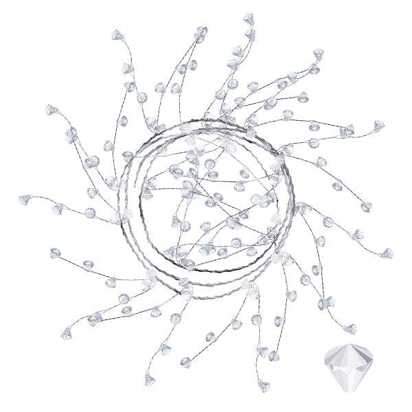 Tirette à gâteau pendentif bicône en plastique transparent