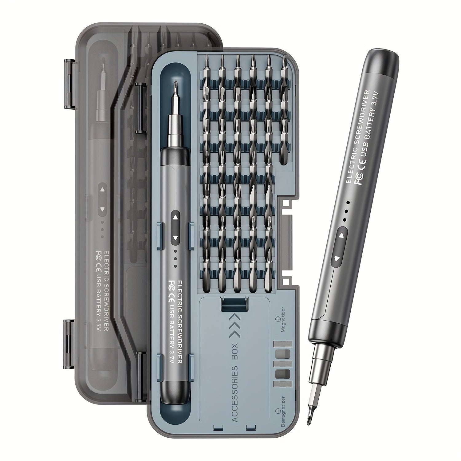 TEMU 46-in-1 Small Precision Electric Screwdriver, Silent, Durable, Long-lasting, Rechargeable, High Torque, Multi-functional, Portable Power Tool,