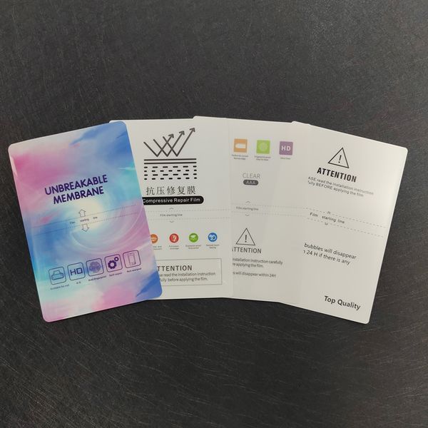 50pcs Universal Hydrogel Film For Blade Cutting Machine HD-Matte-Anti Blue-Ray-UV-Anti Glare TPU Screen Protector Cutting Film