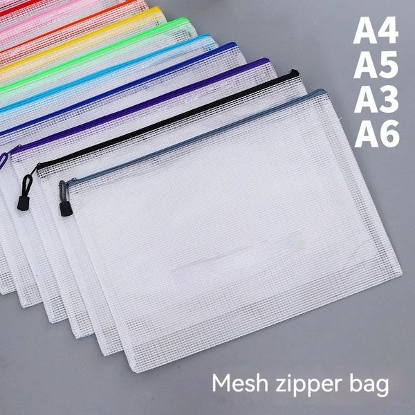 Desk Drawer Organizers A4 A5 A3 A6 File Bag 20pcs Largecapacity Grid Zippe Production Inspection Data Storage Student Test Paper Sorting 231