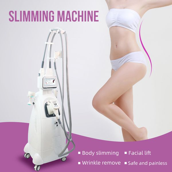 Top Ranking Vacuum Cavitation Slimming Machine V9 Vela Weight Loss Lipolysis 4 Handles Anti-cellulite Body Contouring RF Rolling Skin Firmin