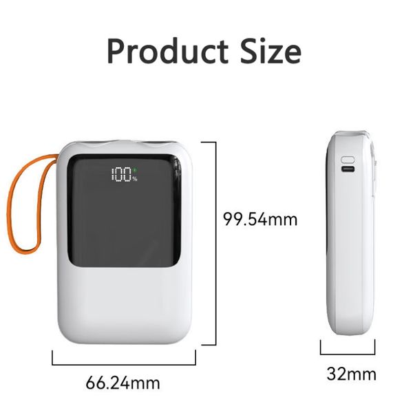 Cell Phone Power Banks Mini Power Bank 10000mAh 22.5W Fast Charging Powerbank for iPhone 14 13 Samsung Portable Charger Poverbank Spare Batt