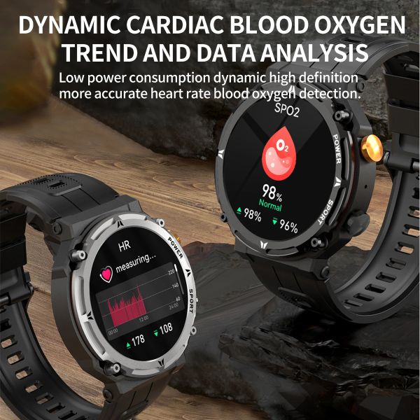 MISIRUN C21Pro Smart Watch Men Outdoor Sport Smartwatch BT Call Voice Assistant Watch Heart Rate Monitor Waterproof Wristwatch