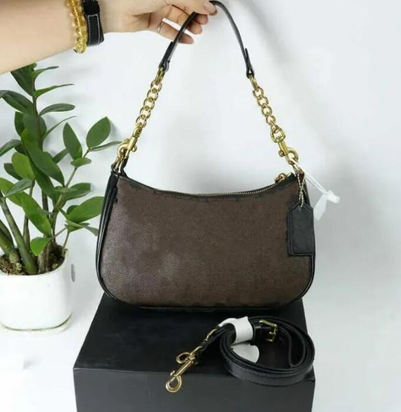 Designer Underarm Small Handbags Women Shoulder Bag Soft Half-moon ladies Baguette Purse Chain Strap Croissant bags Pink Purse 9 Colour