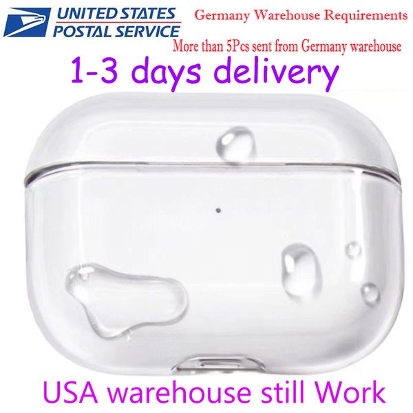 USA Stock For Apple AirPods 4 AirPods pro 2 3rd Headphone Accessories Silicone Protective Headphone Cover Headphone TPU