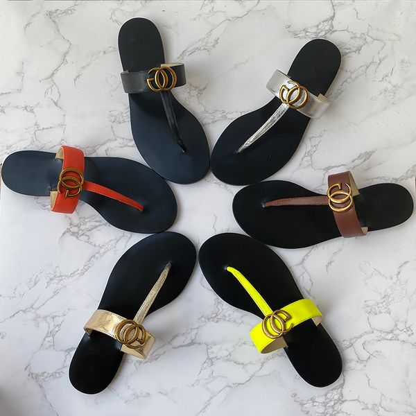 Women Luxury Desinger Thong Slippers Leather Fashion Grapes Men Thin Black Flip Flops Shoe Ladie Beige Shoes Sandals Flippers Black White Pi