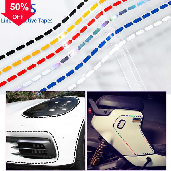 New 5X Car DIY e Sticker Auto Motorcycle Wheel Decorative Reflective Strip Tape Night Safety Warning Decal Accessories
