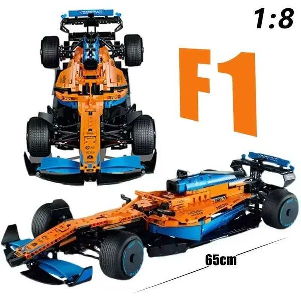 Model Building Kits 1432+Pcs 1 8 Technic F1 W14 E Performance Assembled Building Blocks Compatible 42141 Sports Car Bricks Model DIY Birthda