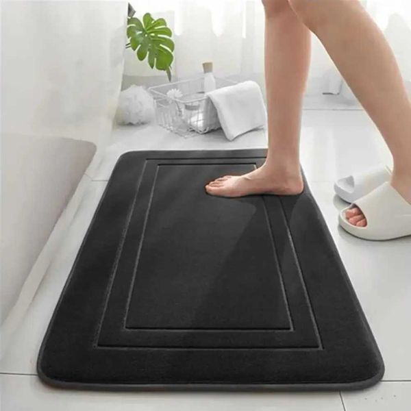Soft Non-slip Memory Foam Bath Mats Water Absorbent Bath Rug Quick Dry Non-Slip Floor Mat Bathroom Rug For Shower Tub BathroomC250102