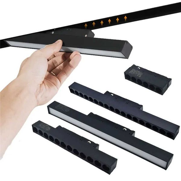 Track Lighting DC48V 12W Home Design Spot Led Modern Ceiling Lamp Stripe Magnet Rail LightingCL240730