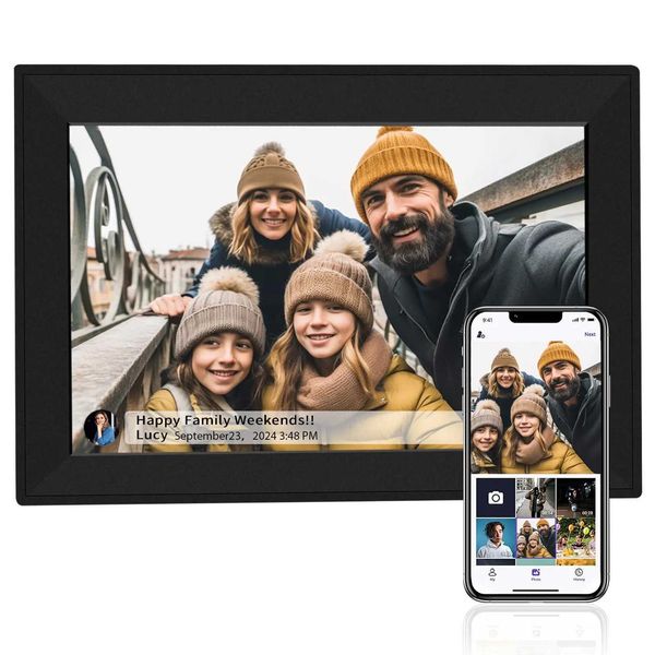 10.1 Inch WiFi Digital Picture Frame Smart Electronic Digital Photo Frame 1280*800 Touch Screen Instantly Share Photos and Video M250120